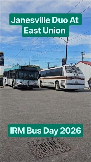 Janesville Bus Duo At IRM Bus Day