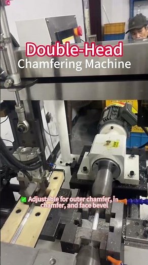 CNC Controlled Chamfering for Structural Steel and Hydraulic Pipes#machine #cnc
