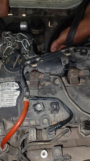 KIA VAN DIESEL INJECTOR RETURN LINE DISASSEMBLING #mechancial #automobile #mechanic