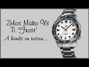 Zelos Mako V3 Ti 'Frost' full-lume diver's watch - hands on review