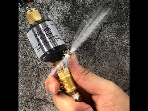 Compressor Filter Oil Water Separator with Drain Valve LEMATEC Made to Air Tools Spray Gun