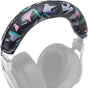 WC BandZ Virtuoso V2 - Silicone Headband Cover for Corsair Virtuoso Headphones by Wicked Cushions | Machine Washable, No More Flaking Leather | for Virtuoso Wireless, XT, and SE | 90's Black