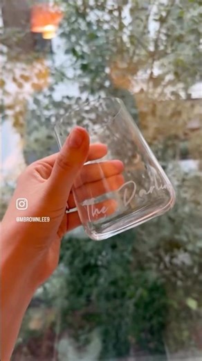 This quick project only required a #cricut and some #etching liquid to make custom wedding glasses.