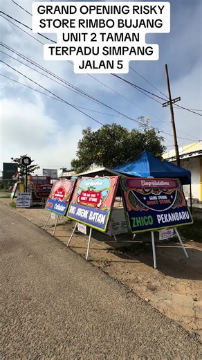 Grand Opening of Risky Store in Rimbo Bujang