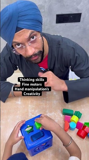 Shape sorter activity is very much important for kids for cognitive development #smallchildren