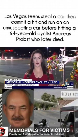 The victim of the brutal hit-and-run attack perpetrated by two teenagers that have gone viral on social media has been identified as #AndreasProbst, a respected retired police chief who dedicated 35 years of his life to police service. #LasVegas #Nevada #US It was technology that alerted Probst's family to the incident; His daughter Taylor received a notification from her father's Apple watch indicating that she had suffered a fall. In a frantic race against time, Taylor and her mother arrived a