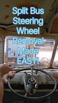 vw bus steering wheel removal #vw #volkswagen #vwbus #volkswagenbus