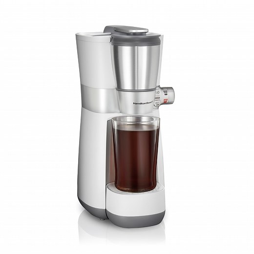 16 Oz. Convenient Craft Rapid Cold Brew and Hot Coffee Maker, White