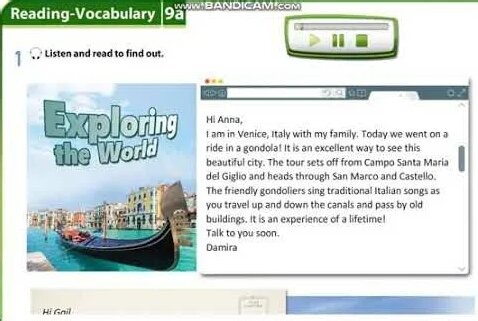 Excel 6.Module 9a. Exploring the World. Video ver.Ex:1.p 100