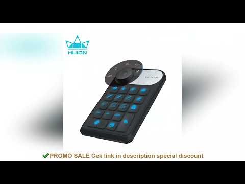 HUION Mini Wireless Keyboard Bluetooth 5.0 Connection Keydial for Graphic Tablets MacOS Windows PC L
