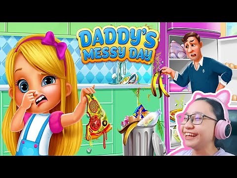 Daddy's Messy Day - Let's Help Out This Poor Dad....
