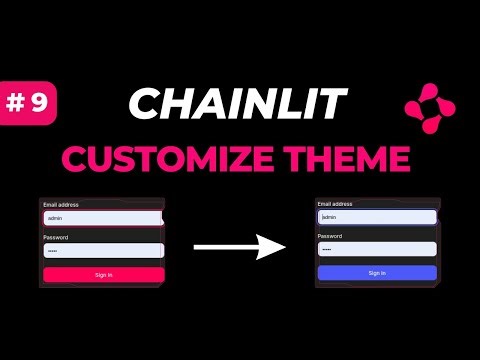 Chainlit #9: How to Customize Chainlit Theme | CSS & Remove Watermark