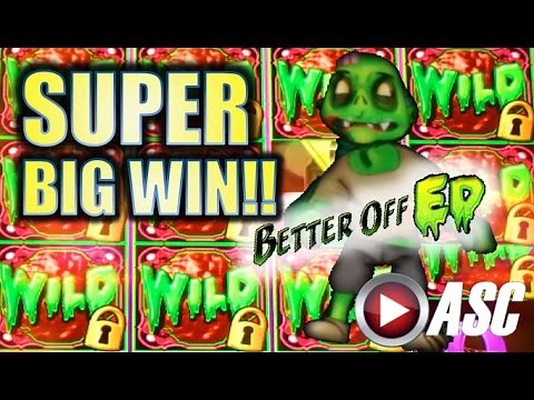 ★SUPER BIG WIN!!★ BETTER OFF ED | OMG! RETRIGGER!! MAX BET Slot Machine Bonus (Bally)