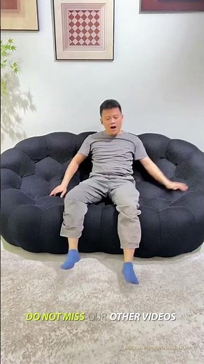 Space-Saving Sofa Secrets: Boneless Couch Comfy Furniture Foam Sofas on another Level #flipfurniture
