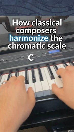 Jonny May on Instagram: "This POWERFUL classical technique lets you harmonize any note on the piano even in modern styles. Do you know the name of the main technique used in this harmonization? Any other harmonic devices you’d use to harmonize the chromatic scale? 🎹 pianowithjonny.com #piano #pianotip #pianolesson #pianowithjonny"
