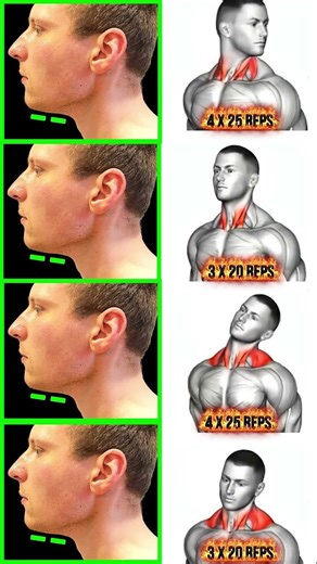 Workout for a defined jaw! #gym #sport #jawline #motivation #fitness #workout #looksmaxxing #pack