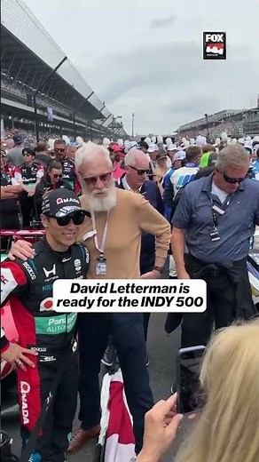 Indiana's own David Letterman is enjoying the day at IMS!