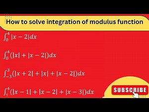 How to solve integration of modulus function #integration #nda2024