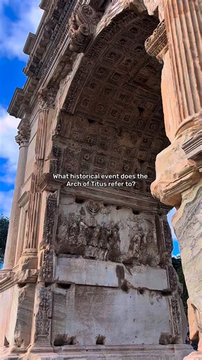 𝐻𝑖𝑠𝑡𝑜𝑟𝑦 𝑐𝑜𝑛𝑡𝑒𝑛𝑡 | 𝑨𝒓𝒄𝒉 𝒐𝒇 𝑻𝒊𝒕𝒖𝒔: 𝒕𝒉𝒆 𝑹𝒐𝒎𝒂𝒏-𝑱𝒆𝒘𝒊𝒔𝒉 𝑾𝒂𝒓𝒔 The Arch of Titus (in the Roman Forum) commemorates the victory of Emperor Titus and his father... | Instagram