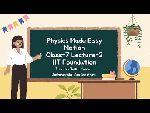 Motion IIT Foundation Lecture 2 Class 6 10 Foundation Physics JEE NEET Preparation