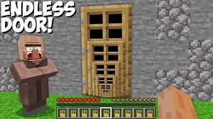 What if you OPEN this ENDLESS DOOR in Minecraft ? MAGIC DOOR !