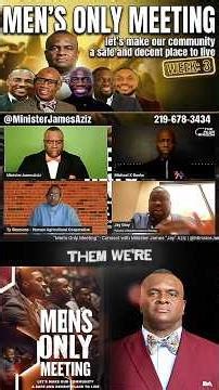 Men's Therapy - Connect with @MinisterJamesAziz Text "SUCCESS" to 219-678-3434 #MensOnlyMeetingLIVE