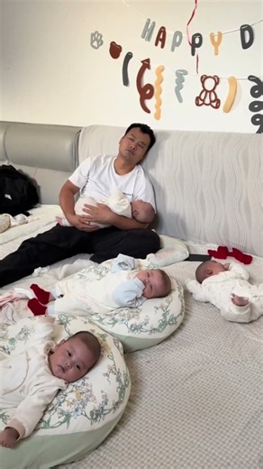 Four Little Ones, One Dad, and Endless Daily Challenges #quadruplets #raisingquadruplets #parenting