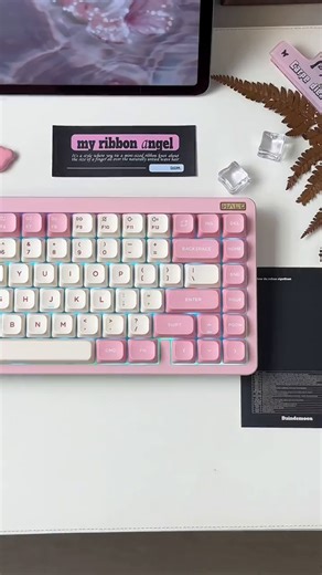 NuPhy Halo96 V2三模客制化键盘Gasket机械键盘热插拔RGB无线QMK改键VIA办公 离子白 黛粉轴-静音（线性/42gf)