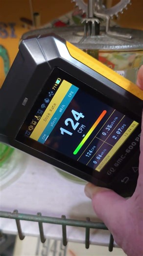 Radioactive Antique VA&J Hazel Atlas 4 Cup Hand Mixer