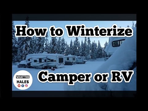 How To Winterize Your Camper & RV With Antifreeze & Flush The Water System Step By Step Instruction