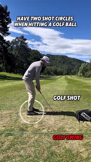 ⛳️ Have two shot circles when hitting a golf ball. Golf swing circle and the golf shot circle #golf