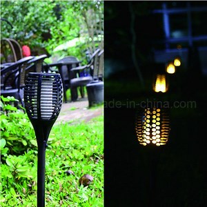 [Hot Item] Solar Torch Lights, Balight Dancing Flame Lighting 96 LED Flickering Tiki Torches