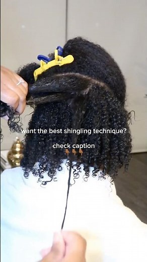 HOW TO SHINGLE CURLY HAIR! #curlyhair #curls #curly #curlynatural