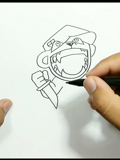 DRAWING FNF - FLIPPY FLIPPED OUT
