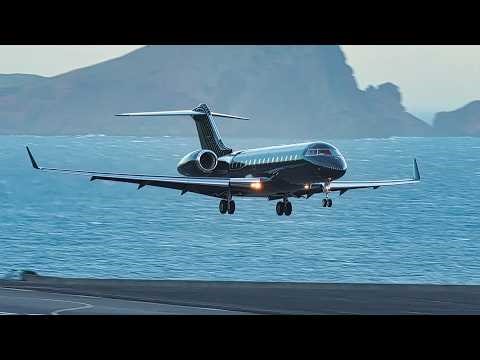 CRISTIANO RONALDO PRIVATE JET LANDING at Madeira Airport