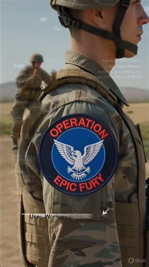 US Army Authorizes New Combat Patches for Operation Epic Fury #ArmyPatches #OperationEpicFury