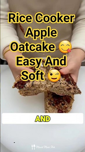 This Rice Cooker Apple Oatmeal Cake Is the Easiest Healthy Breakfast! 🍎🥣