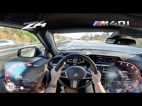 BMW Z4 M40i 340HP SOUND and Top Speed Drive