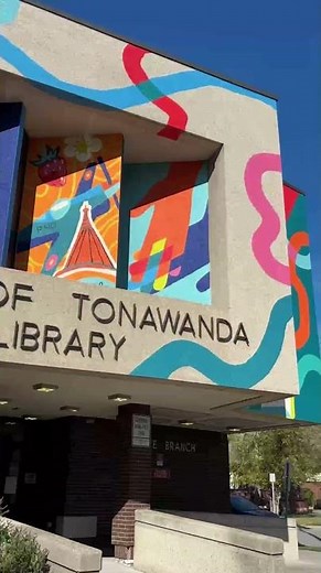 Mural unveiled at the Kenmore library