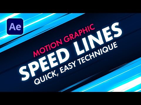 Easy Motion Graphic Speed Lines in After Effects | Tutorial
