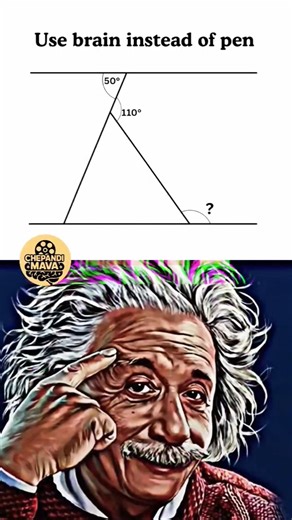 can you find the missing angle without pen and paper? #geometrypuzzle #logicpuzzle #youtubeshort
