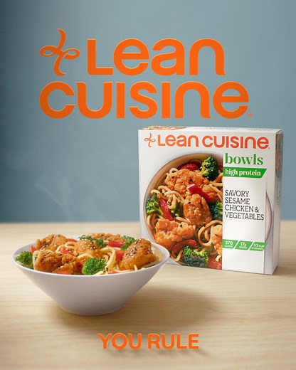 Lean Cuisine Savory Sesame Chicken & Vegetables brings you 17g of protein and high satisfaction! What you want, how you want it! You Rule with Lean Cuisine. | Lean Cuisine