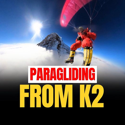 On July 28, 2024, French climbers Benjamin Védrines - Alpiniste and Jean Yves Fredriksen achieved what no one had done before: a tandem flight from the summit of K2, the world’s second-highest mountain, without supplemental oxygen. @benjaminvedrines was the first to take flight, shortly before noon, followed by @jeanyvesfredriksen and their tandem partner around 5 PM. The climbers experienced thirty minutes amidst the towering peaks, having completed the world’s first tandem flight from the summ