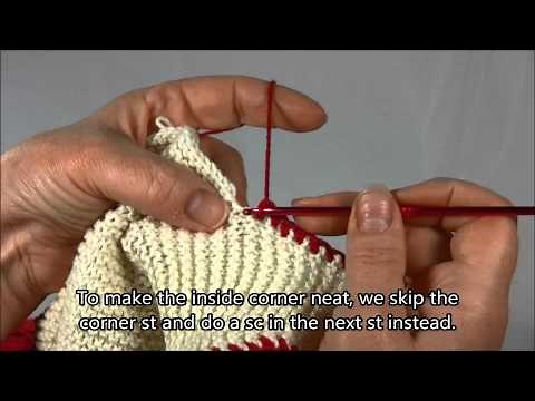 Crochet Edging for Knitted Items