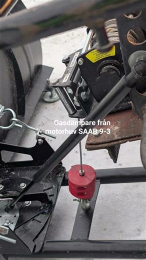 Test av hemgjord snöplogsdämpare ATV