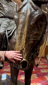 Have you seen our beloved Benny Binion Statue?! 🤩 Benny Binion had a love of the west and a high regard for cowboys. This statue is a monumental piece inside our hotel, and some even say rubbing its nose brings you luck!🍀 | South Point Hotel, Casino & Spa