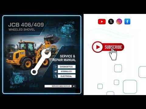 JCB 406/409 WHEELED LOADING SHOVEL SERVICE 9803/4310-05