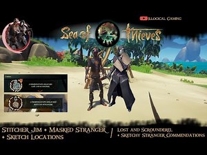 Stitcher Jim + Masked Stranger & Hidden Sketch Locations - Sea of Thieves - Smuggler's Fortune