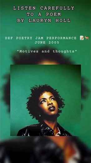 Lauryn Hill def poetry jam performance - 2005📝🐐... #laurynhill