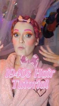 1940s Hair Tutorial (pincurls are an acquired skill!) #1940shair #vintagehair #hairtutorial
